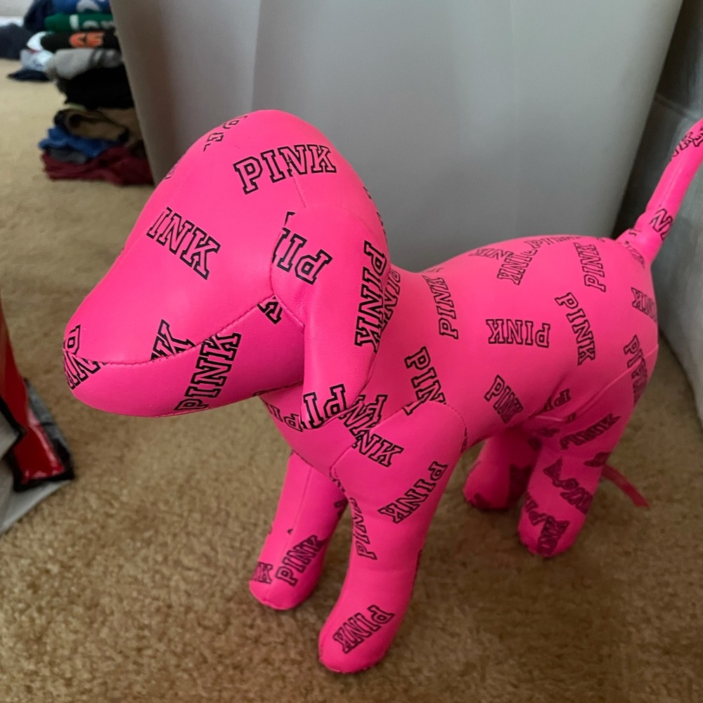 Jumbo limited edition Victoria’s Secret pink dog